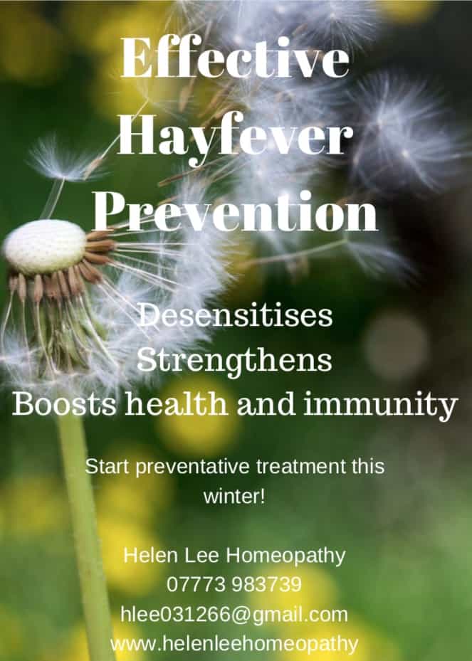 Effective Hayfever Prevention