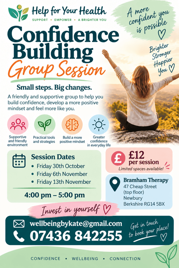 Confidence Building Group Session Flyer
